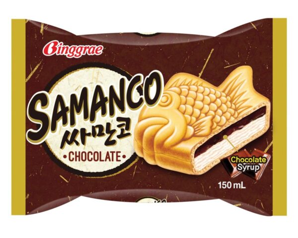 Binggrae Samanco Chocolate Waffle Ice Cream 150ml