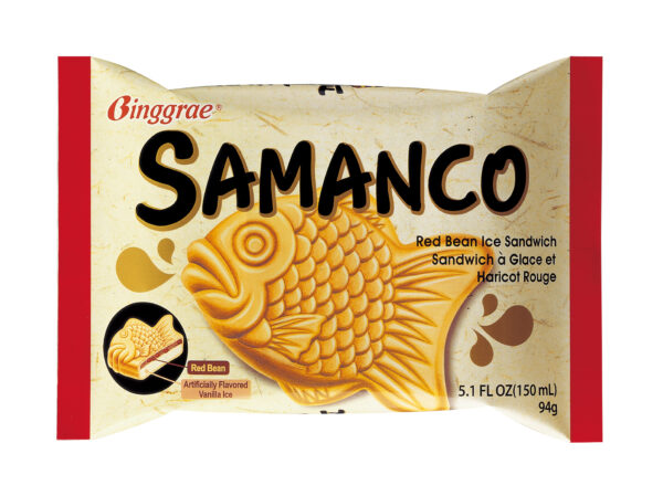 Binggrae Samanco Red Bean Waffle Ice Cream 150ml