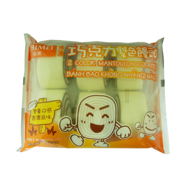 CHI MEI 2 COLOR MANTOU CHOCOLATE 480G (6 PCS)