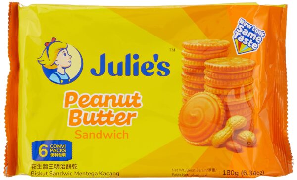 JULIES PEANUT BUTTER SANDWICH 180G