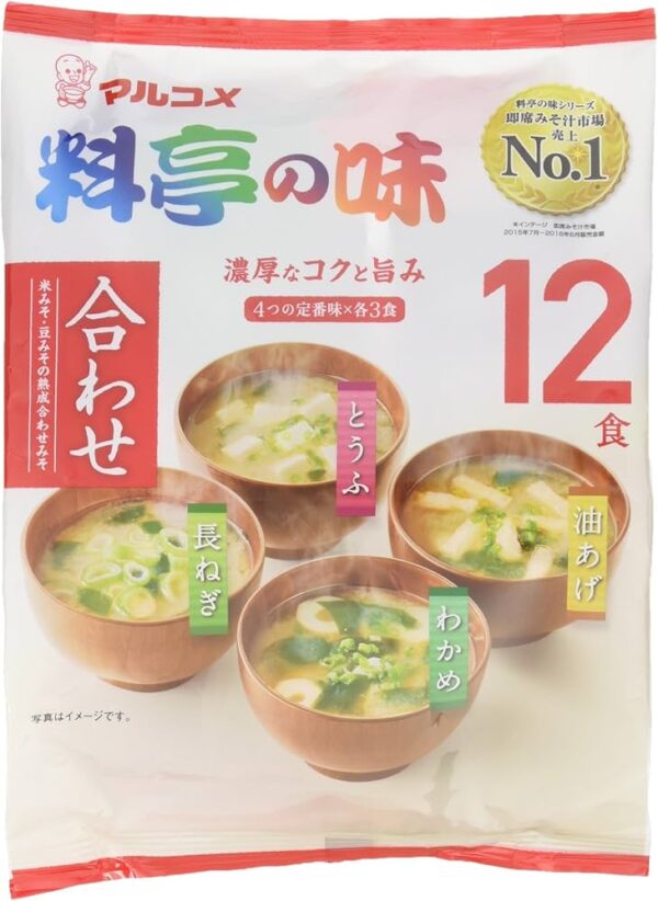 MARUKOME Otoku Ryotei No Aji Instant Miso Soup 12 Servings-219g