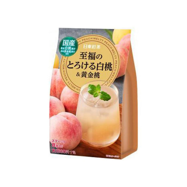 NITTO Black Tea Powder Peach Flavor 8pcs 88G
