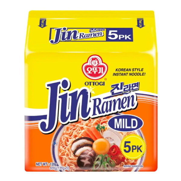 OTTOGI JIN RAMEN NDL MILD 120G 5PK