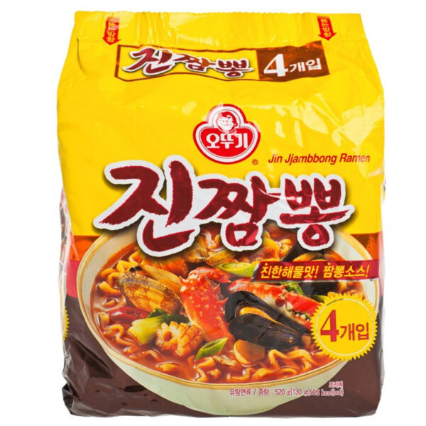 OTTOGI JIN SPICY SEAFD NDL 130G 4PK