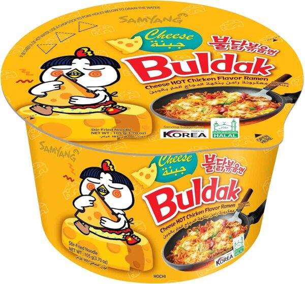 Samyang Buldak Hot Chicken Cheese Ramen Big Bowl 105g