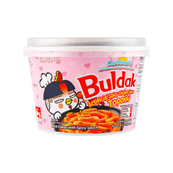 Samyang Buldak Hot Chicken Flavor Carbonara Topokki 179g