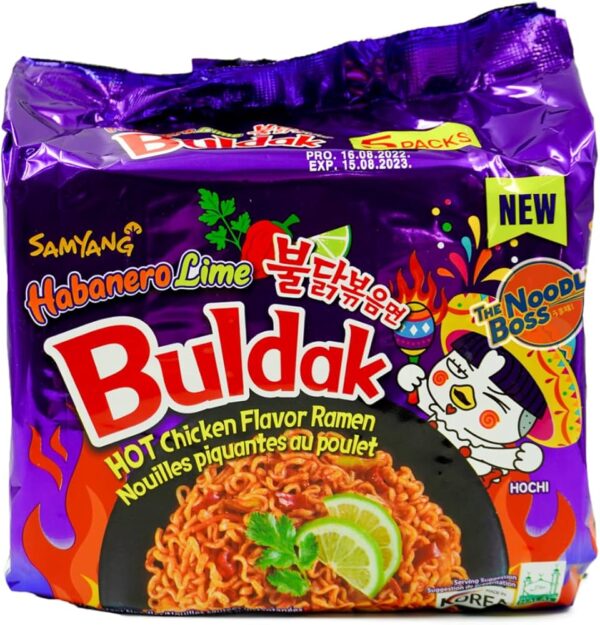 Samyang Buldak Hot Chicken Flv Ramen Habanero Lime 5/135g