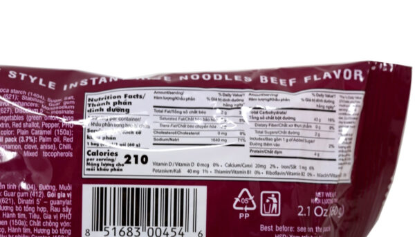 VF-Pho Beef Bo 60g