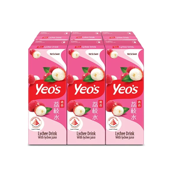 YEOS LYCHEE DRINK 6PK 250ML