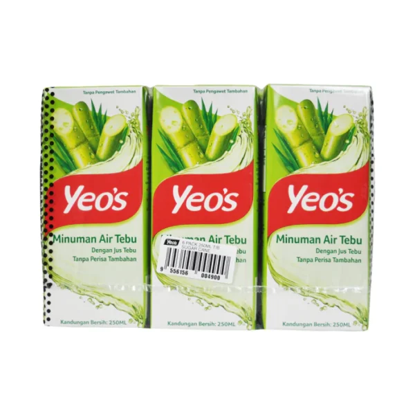 YEOS SUGAR CANE DRINK 6PK 250ML