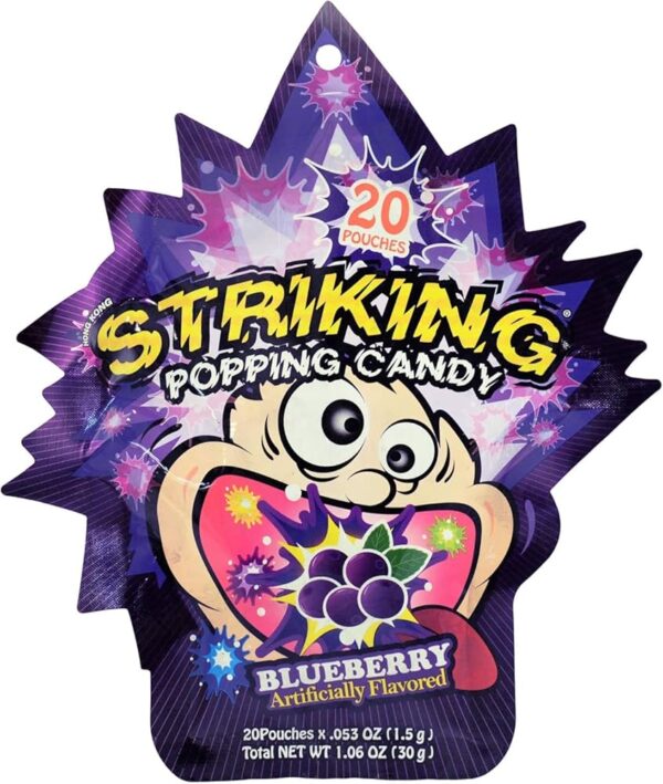 Yuhin Shocking Blueberry Popping Candy 30g
