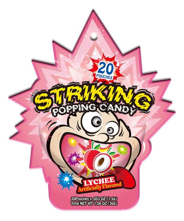 Yuhin Shocking Lychee Popping Candy 30g