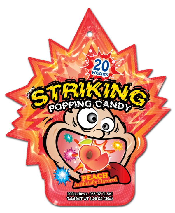 Yuhin Shocking Peach Popping Candy 30g
