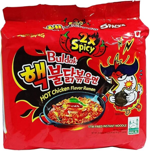 Samyang Buldak Hot Chicken 2X Spicy Ramen 5pc/140g